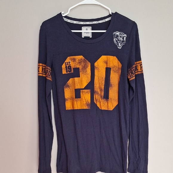 PINK Victoria's Secret Navy NFL Bears Top - Picture 1 of 4